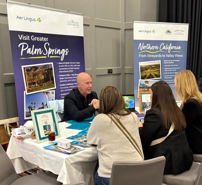 Tourism Development Manager, Gerry Boyle,    conducting destination trainings during the Air Lingus Roadshow across Ireland.