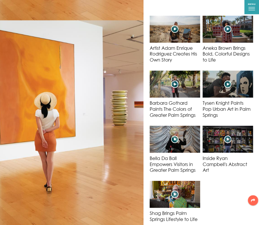 Oasis of Art landing page
