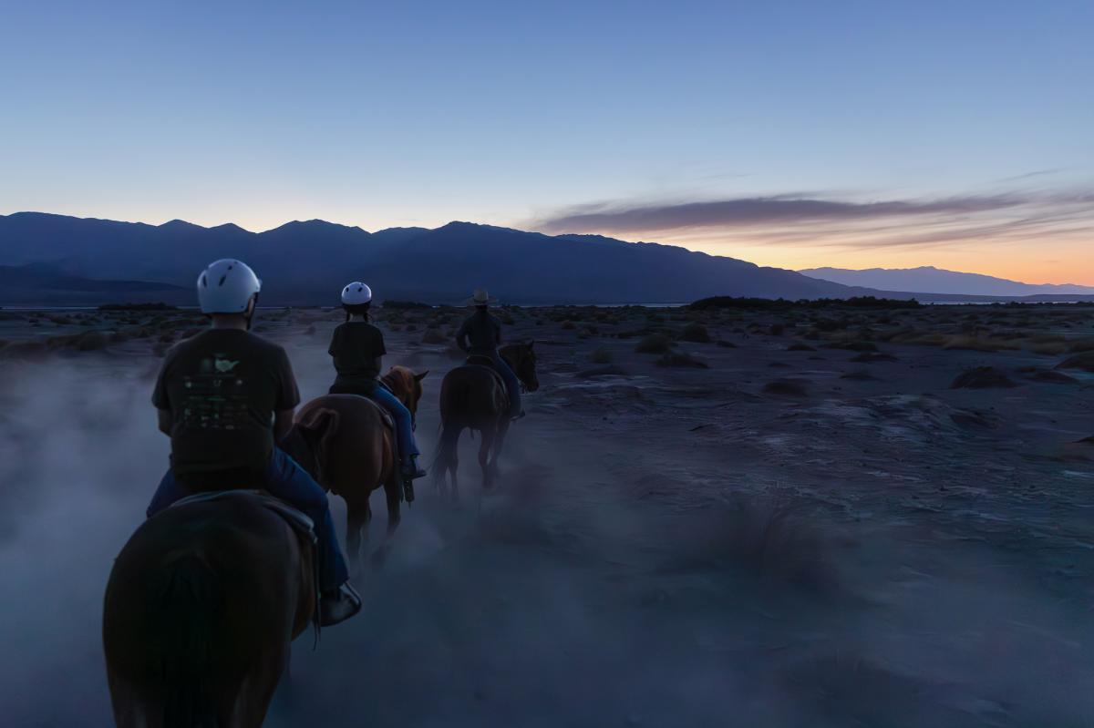A moonlight trail ride with Furnace Creek Stables in Death Valley National Park