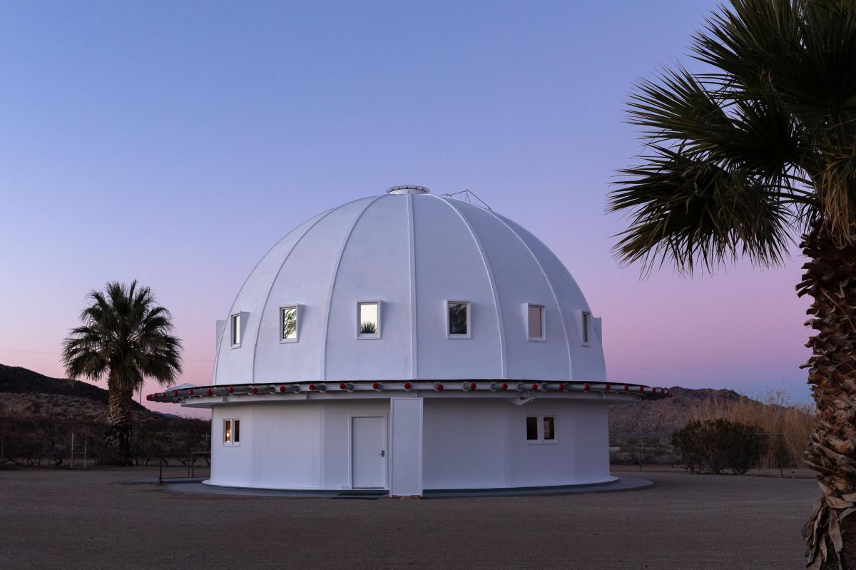 Sunset at the Integratron in Landers, California