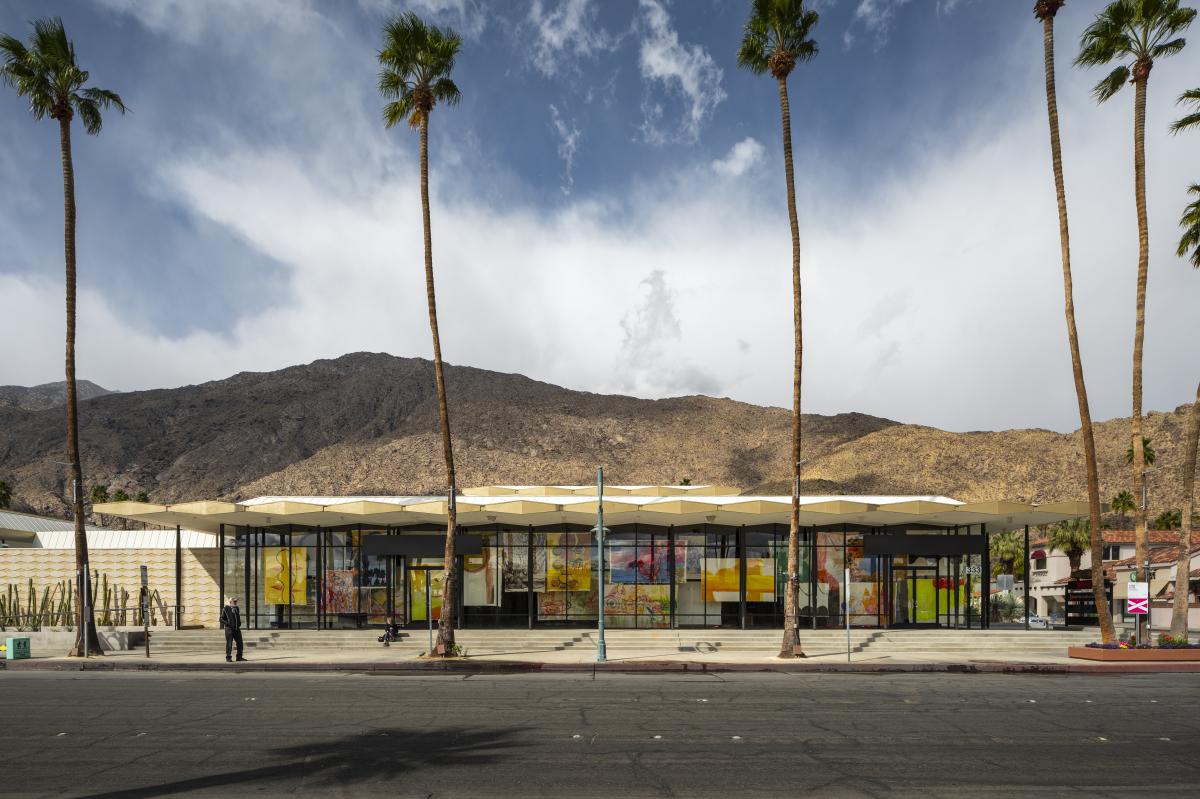 Desert X installation view of Vivian Suter, Tamanrasset