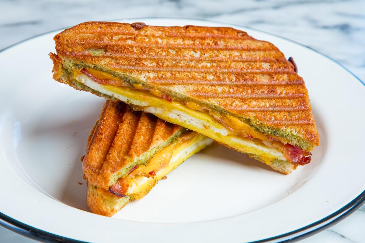 Breakfast sandwich at the Dez in Joshua Tree, California