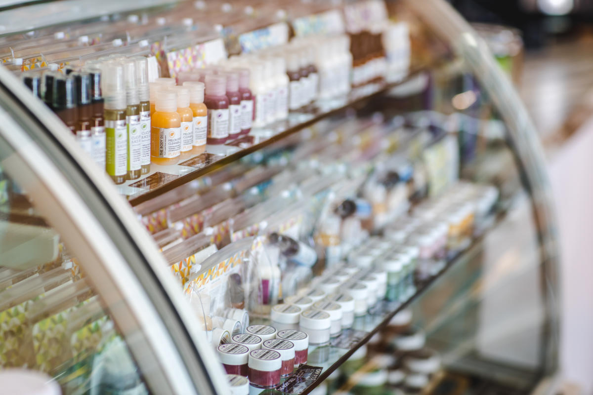 The Body Deli products in a fridge