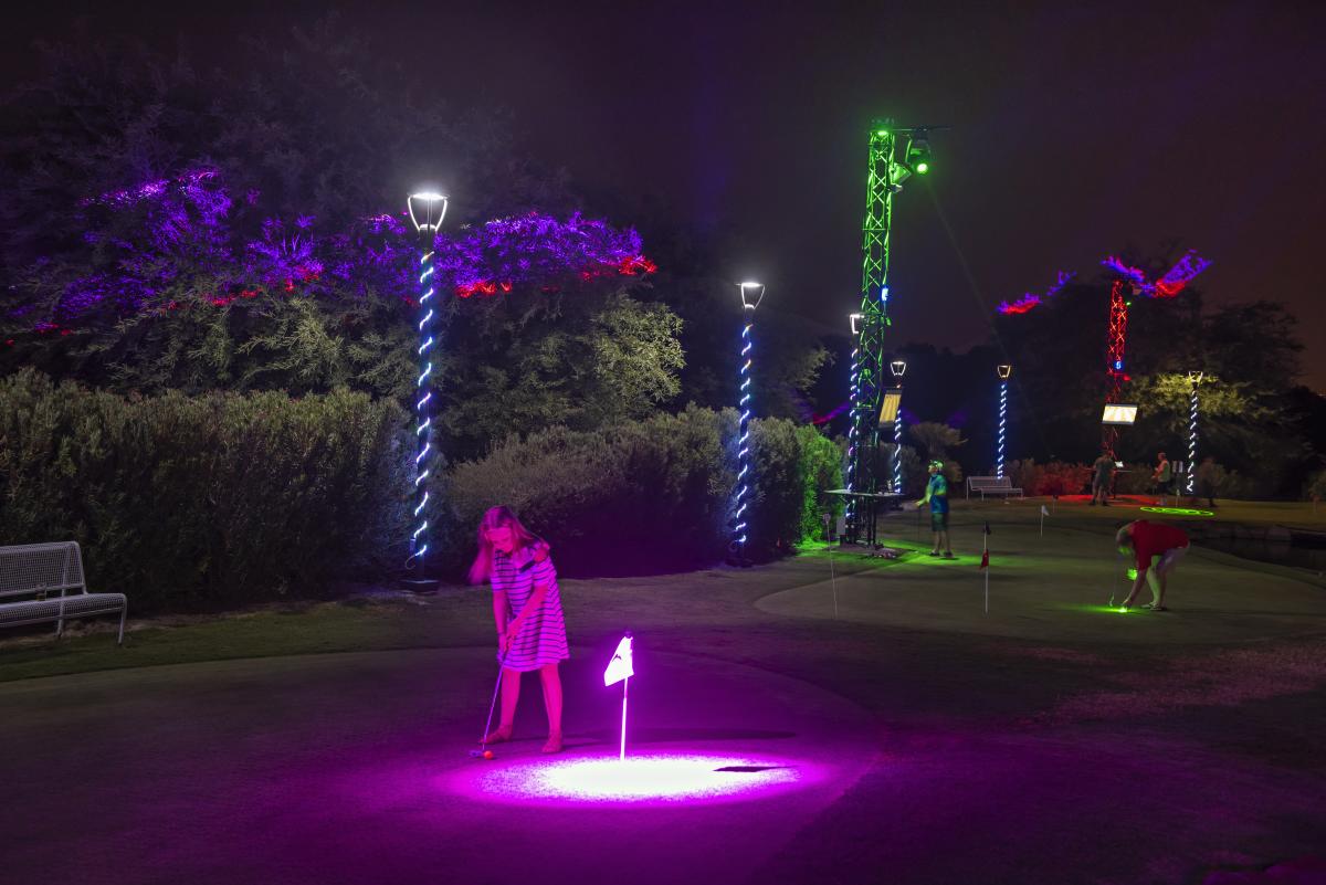 Kids playing at Shots in the Night