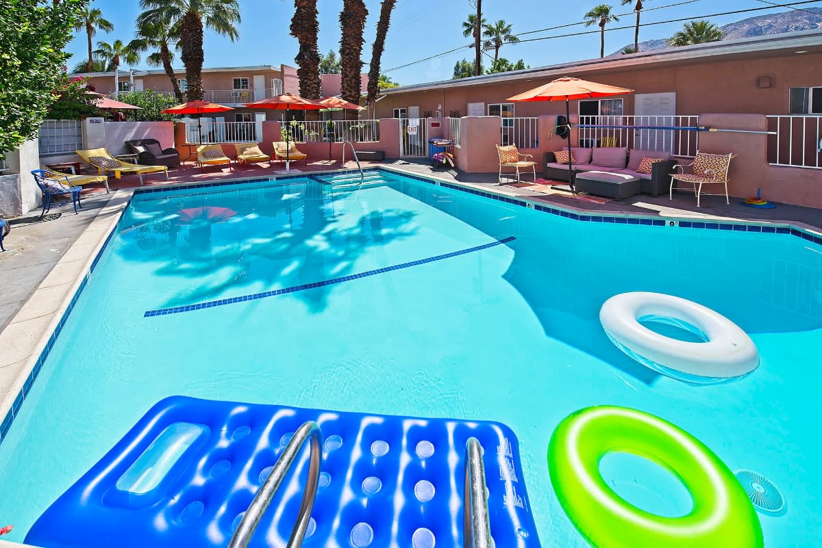 Floaties In The Pool At The Inn at Palm Springs