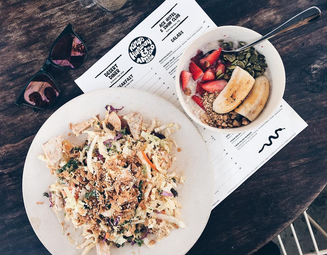 King's Highway Menu and Salad