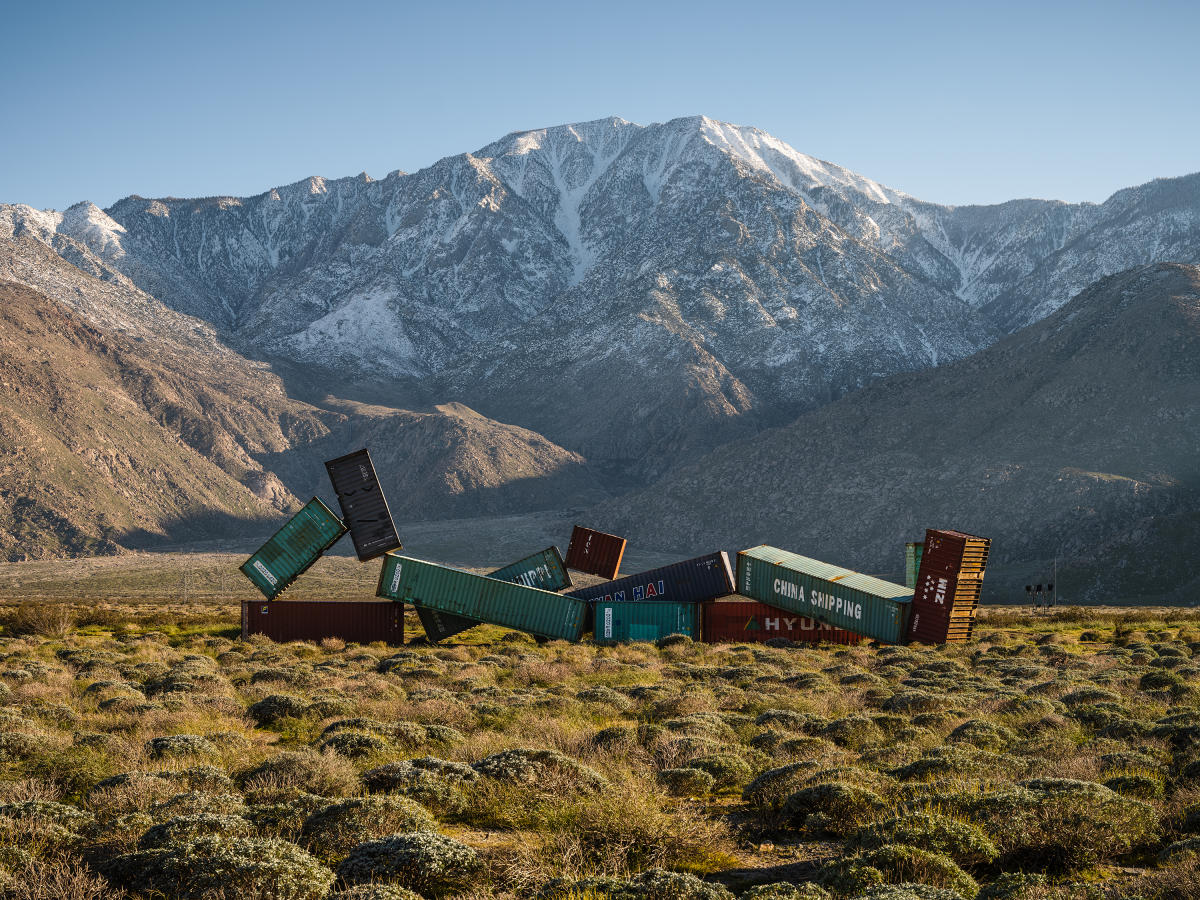 Desert X art install
