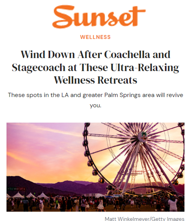 Media Coverage - Sunset - Coachella