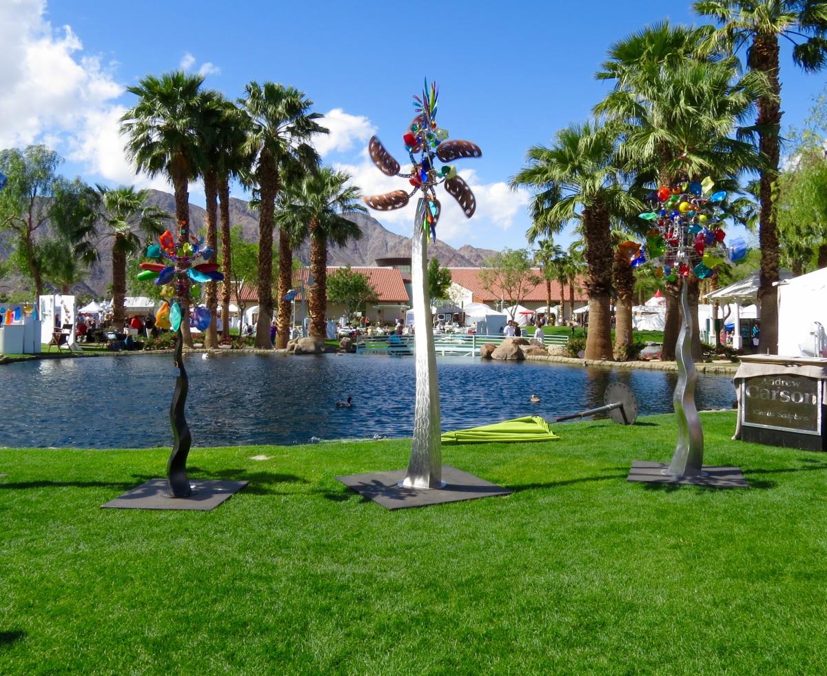 Wind Sculpture displayed at the La Quinta Art Festival.
