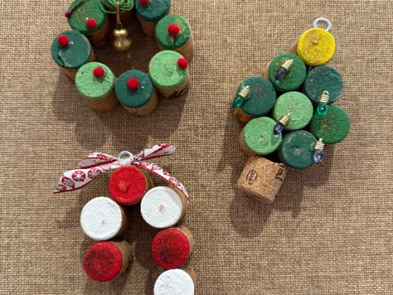 Ornament Making: Cork Christmas Holiday Ornament