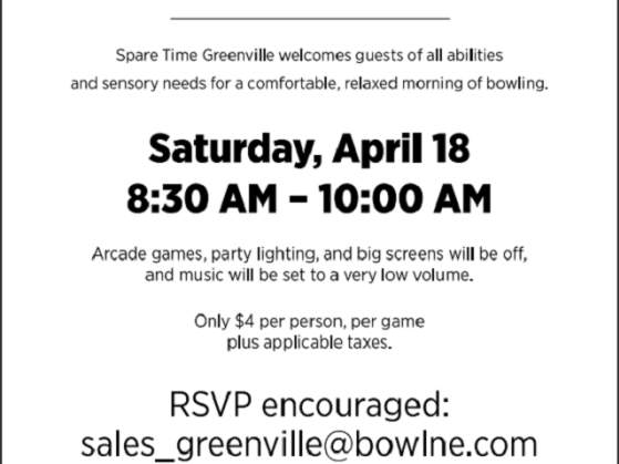 Sensory Hour at Spare Time Greenville