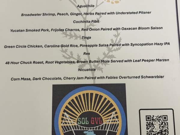Beer Dinner w/ Sol GVL