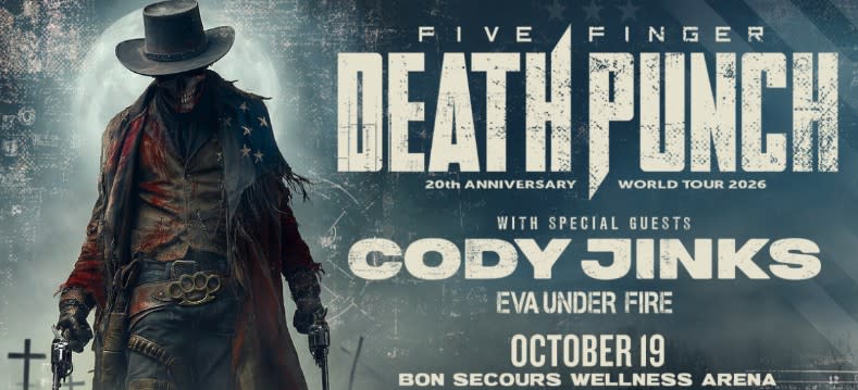 Five Finger Death Punch with Cody Jinks and Eva Under Fire
