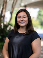 Isabelle Sprayberry headshot in Falls Park on the Reedy on a sunny summer day