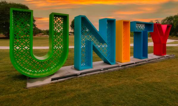 Unity Park is beautiful at any point in the day, but even more spectacular at sunset.