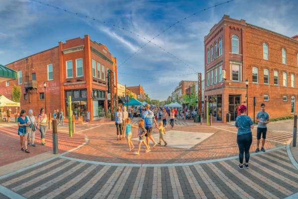 A sunny afternoon at Greer Station in downtown Greer, SC.