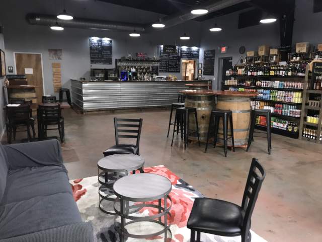 Interior of The Tasting Room of Travelers Rest