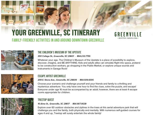 Greenville Family-Friendly Sheet