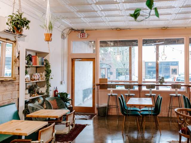 Interior of The Village Grind