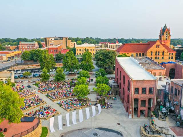 Aerial view of Carolina Wren Park