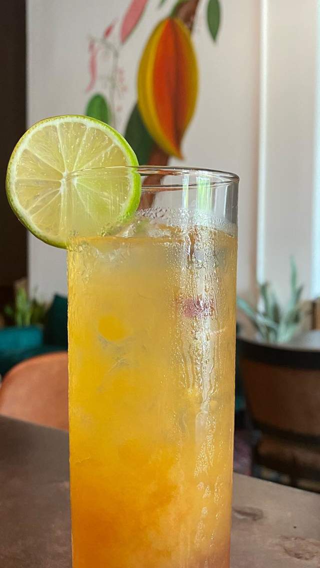 A "Tropical Storm Warning" cocktail from LaRue Fine Chocolate in Greenville, SC.