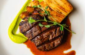 Steak dish at Soby's New South Cuisine