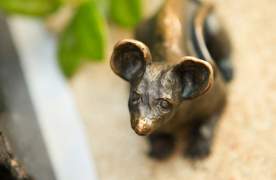 Brass mouse from Mice on Main