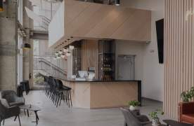The interior of The People's Tap, a taproom along RiverPlace in downtown Greenville, SC.