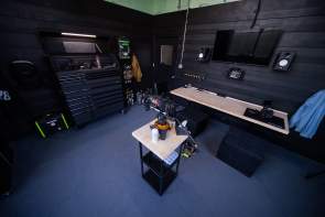 Camera room with equipment at CR8.