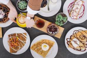 Crepes and Coffee from Tandem Creperie &Coffeehouse