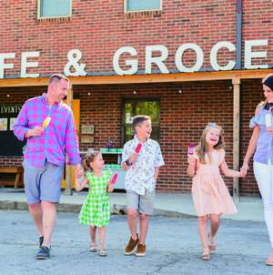 It's all smiles when leaving the Swamp Rabbit Cafe with tasty treats and enjoying them while surrounded by loved ones