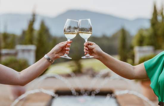 People cheers there wine at Euphoria 2018