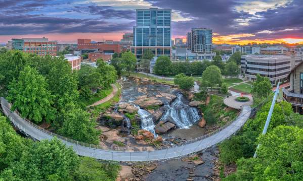 Downtown Greenville, SC Sunrise