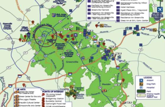 Greenville County Map 2024
