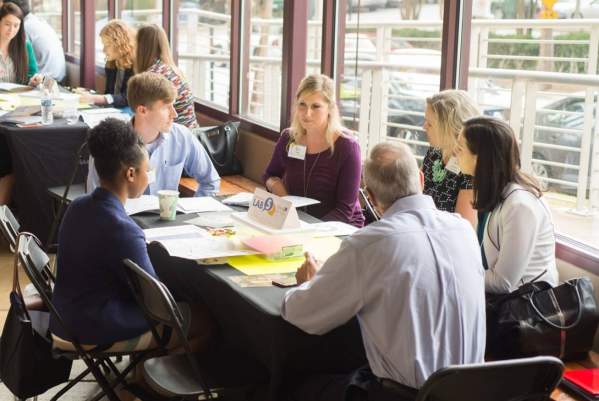 Group of people having a Meeting