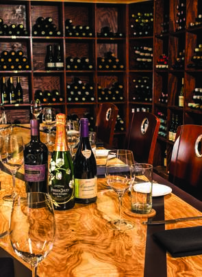 Wine cellar at Soby's New South Cuisine