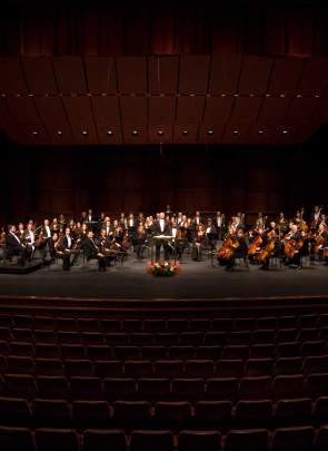 The Greenville Symphony Orchestra performs at the Peace Center.