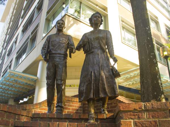 Sterling High School Student Statues