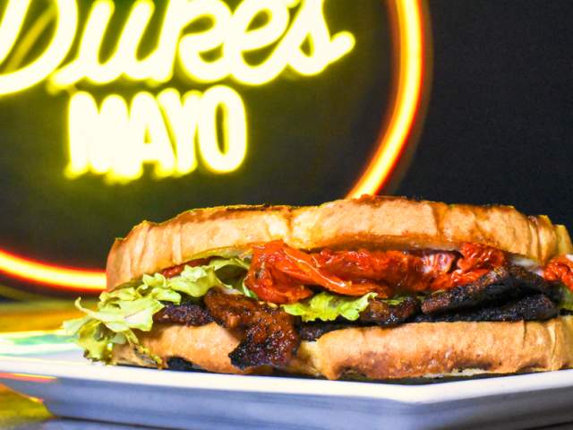 A BBQ BLT from Six & Twenty Distillery in Greenville, SC