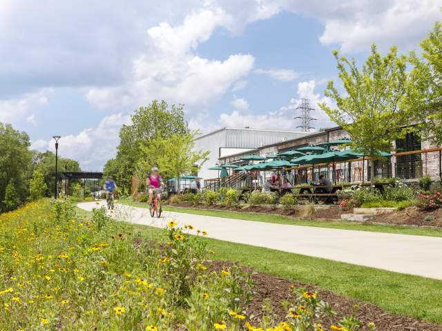 Biking Through Unity Park