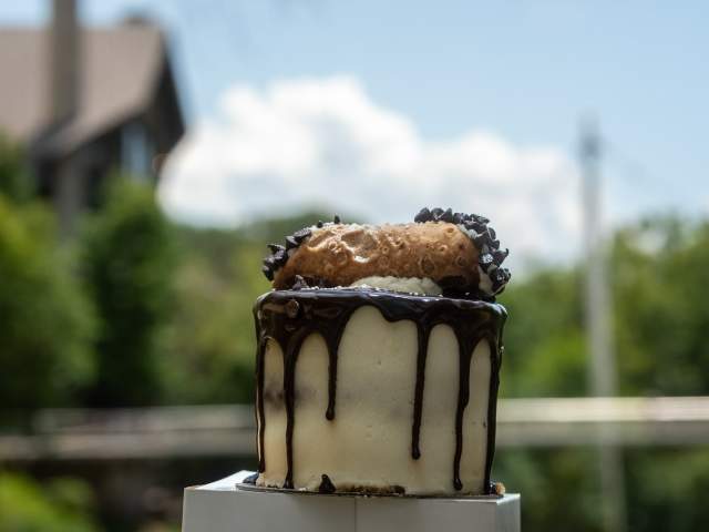 Cannoli cake from Carmella's Café and Dessert Bar in downtown Greenville, SC.