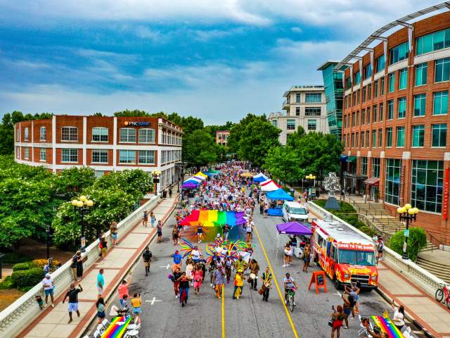 A sea of beautiful colors parades the streets of downtown Greenville as the city celebrates Pride Month.