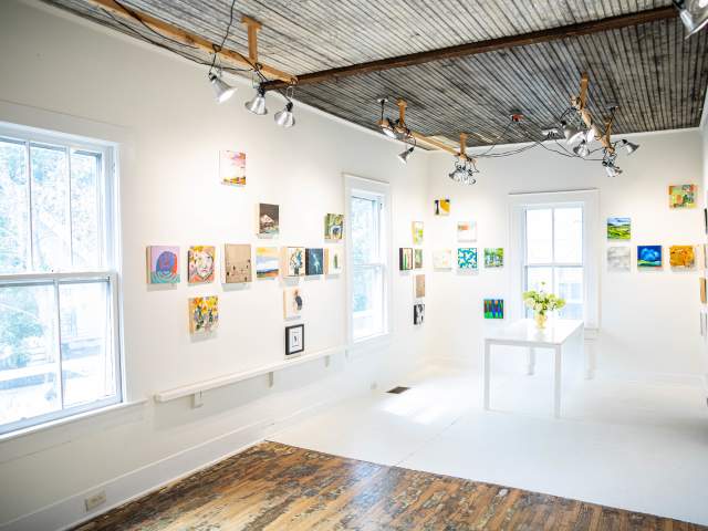 A beautifully modern and local art exhibit located in West Greenville.