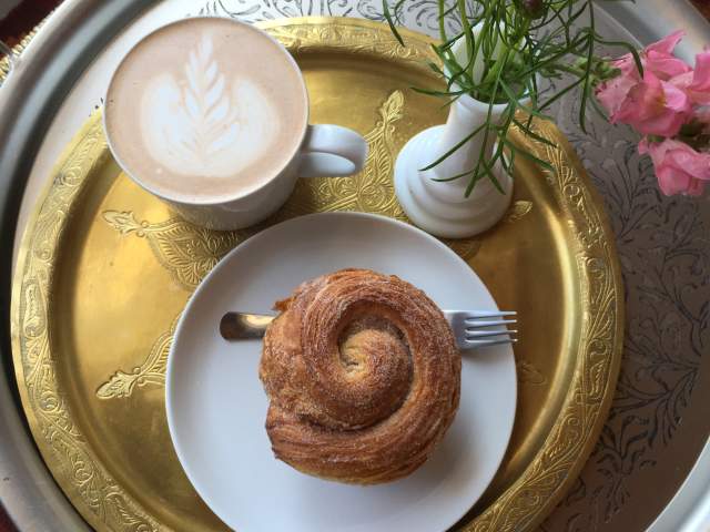 Coffee and Bun from The Village Grind