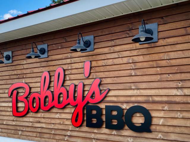 Sign for Bobby's BBQ