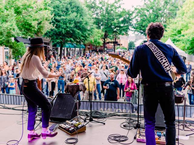 People performing at the Fall for Greenville Concert