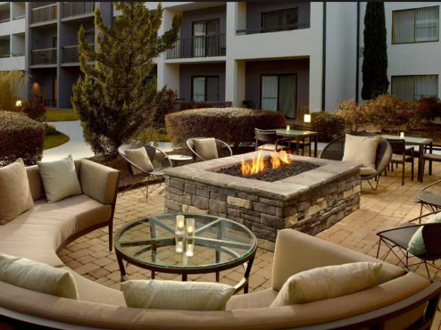 Courtyard Greenville Haywood Fire Pit