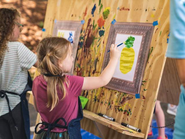 Budding artists at Kidsphere at Artisphere 2019