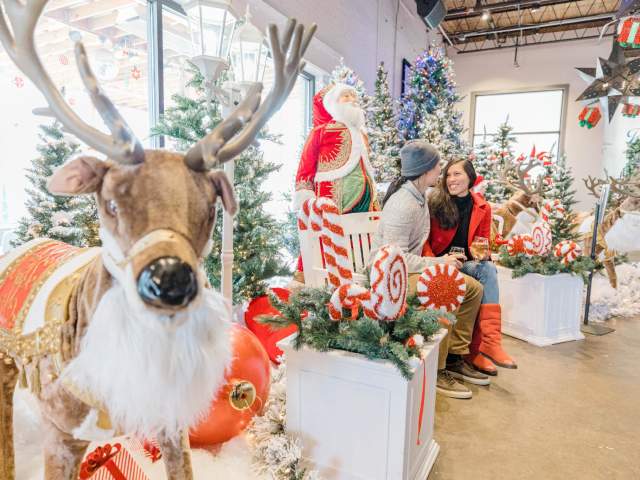 Miracle, a Christmas-themed pop-up event at Southernside Brewing Co. features lots of holiday décor.