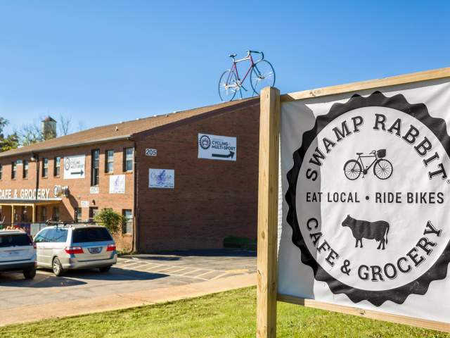Exterior of Swamp Rabbit Cafe and Grocery
